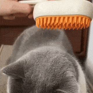 Cat Dog Pet Spray Massage Brush One Button Steam Spray Folding Rotatable Floating Hair Bath Hair Removal Brush Comb